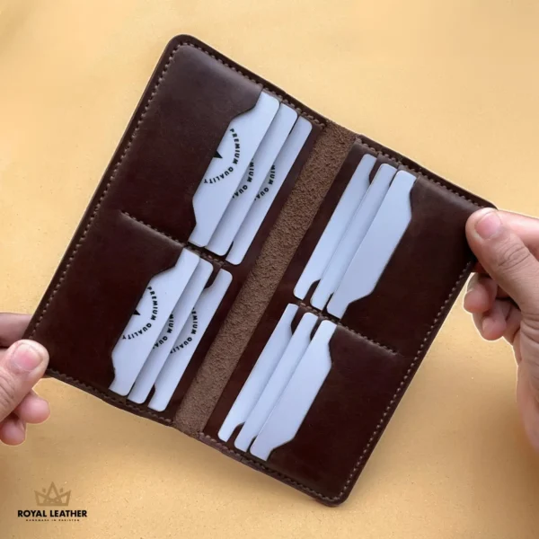 Long Card Wallet Brown 02 - Royalleather.pk