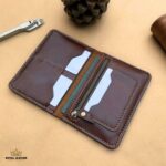 Passport Zipper Wallet Brown