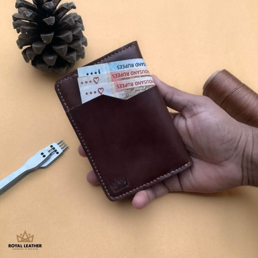 Passport Zipper Wallet Brown