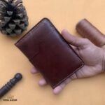 Passport Zipper Wallet Brown