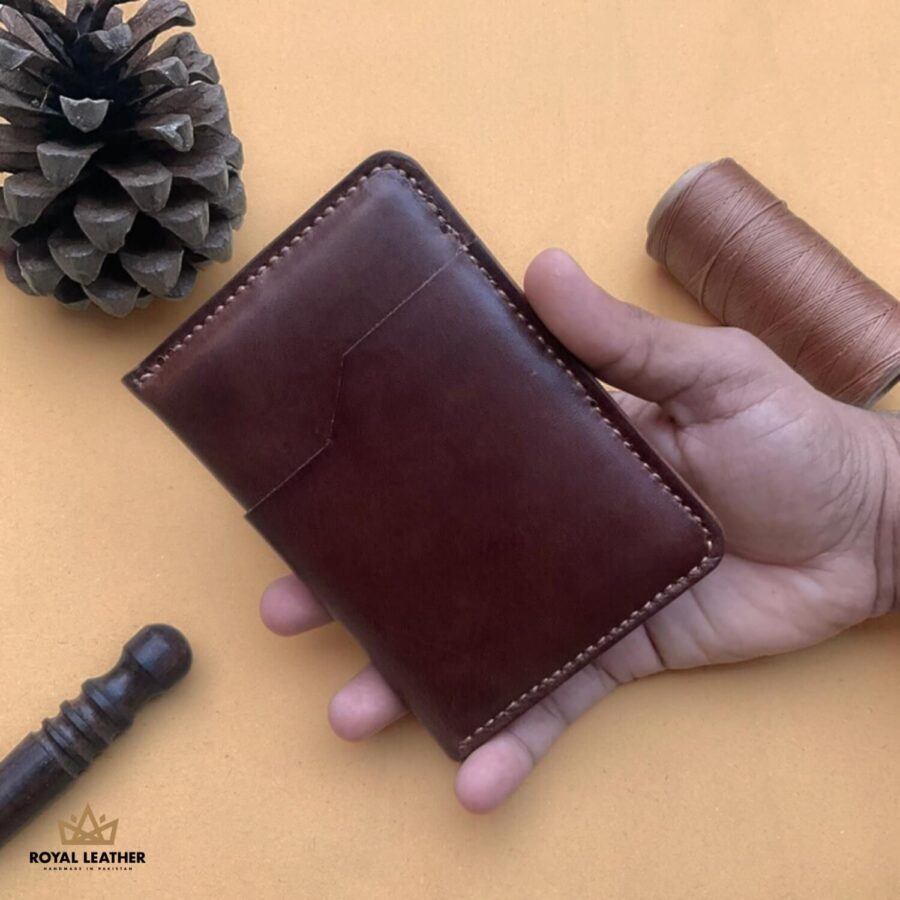 Passport Zipper Wallet Brown