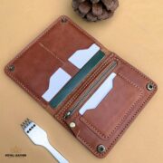 Passport Zipper Wallet Color Tan – Royalleather.pk1